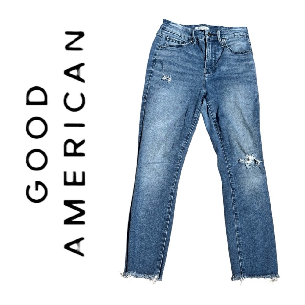 Good American Good Waist Crop 27